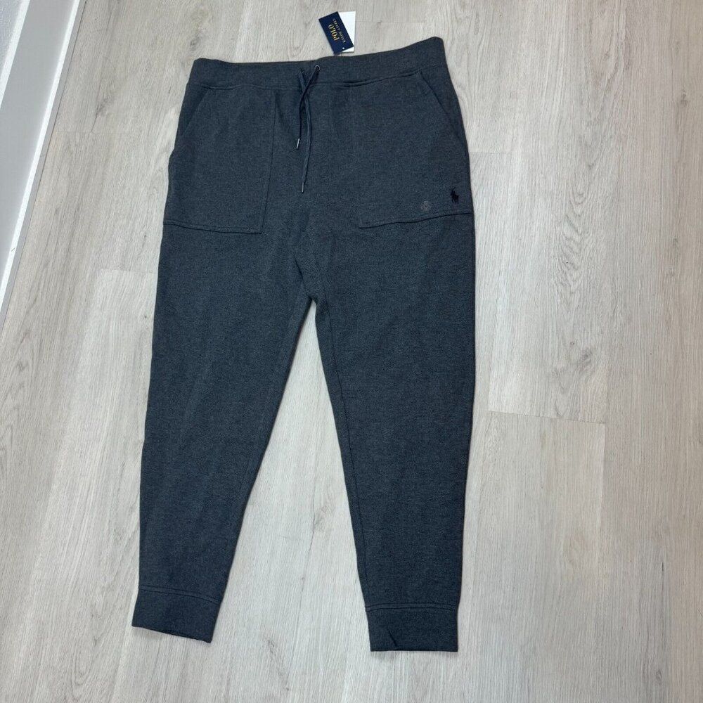 Polo Ralph Lauren Double Knit Mesh Jogger Pants Mens‎ XL Gray 710900842004 $148